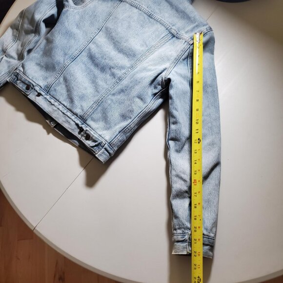 Levi's Premium Denim Trucker Jacket Sherpa Lined SzXS - shipping incl - Picture 13 of 16